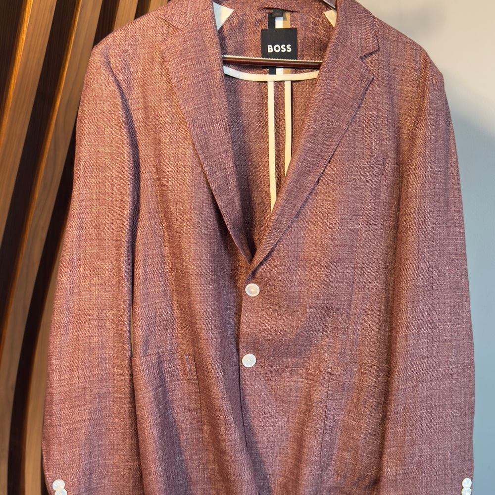 Boss Textured Sport Coat Tailored Fit